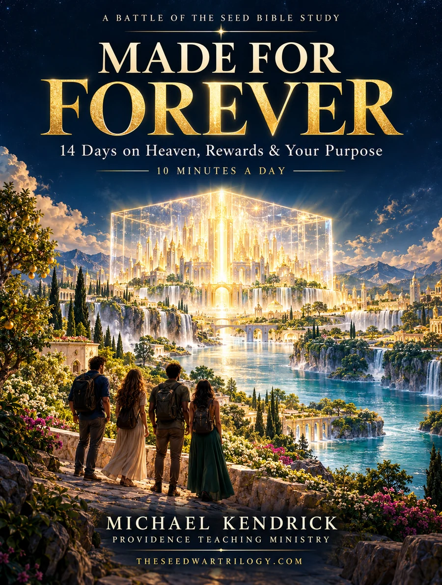 Made for Forever: 14 Days on Heaven, Rewards & Your Purpose. Michael Kendrick. Approved study cover.