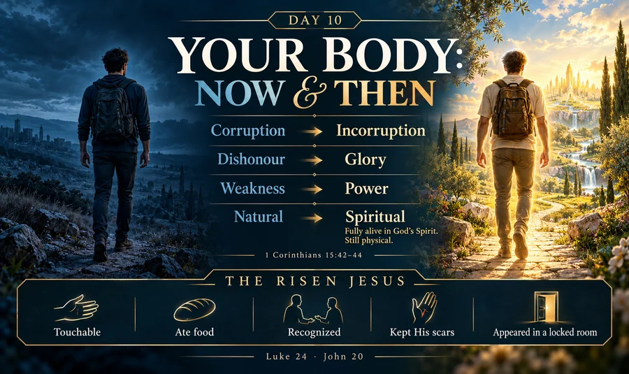 Conceptual illustration: Paul’s four “upgrades” — and the risen Jesus as the prototype.