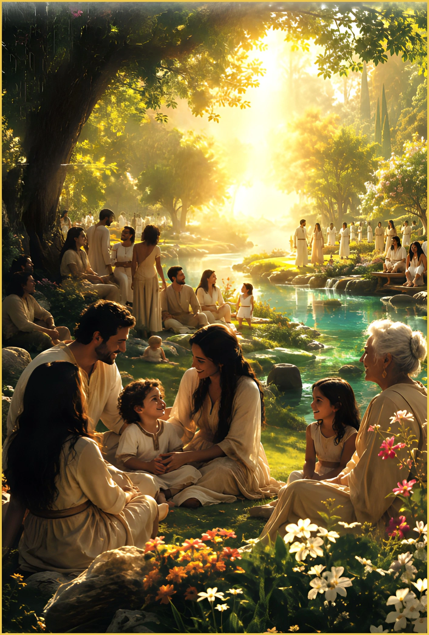 Imagined peaceful life among people and animals under Christ’s reign.