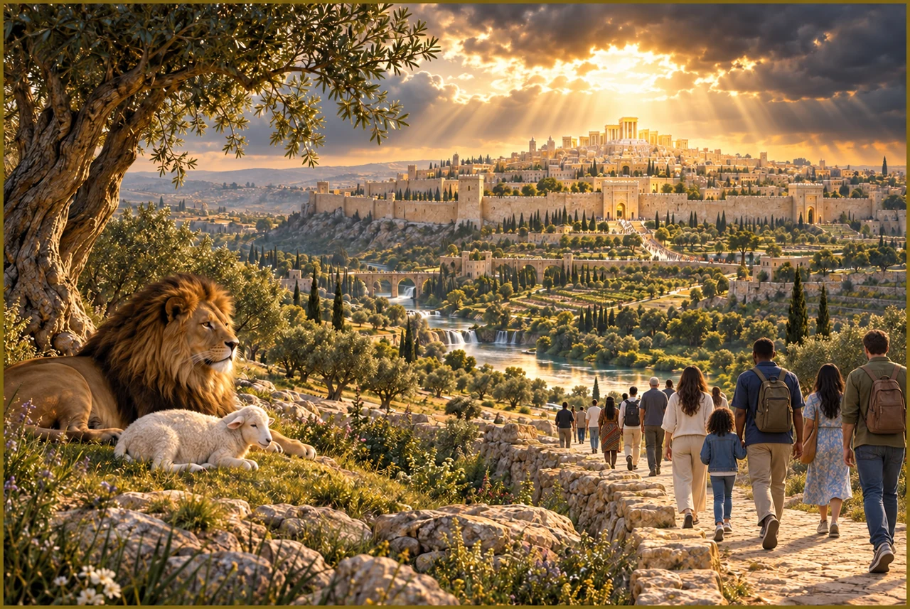 Original study artwork accompanying What will we do in the Kingdom?